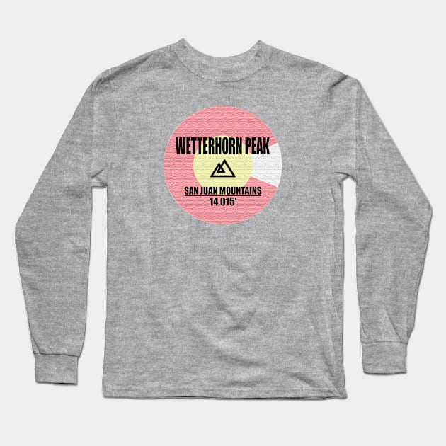 Wetterhorn Peak Long Sleeve T-Shirt by esskay1000